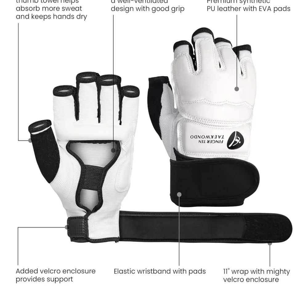 Black and White Women's Tactical Gloves